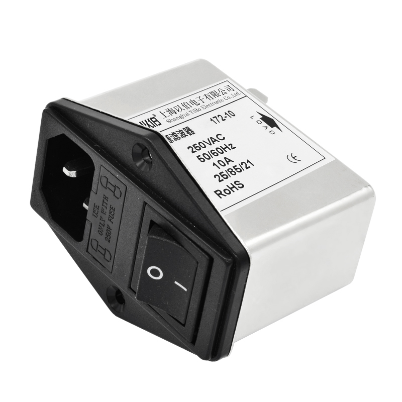 YB172 series with dual fuse and switch type IEC socket power filter
