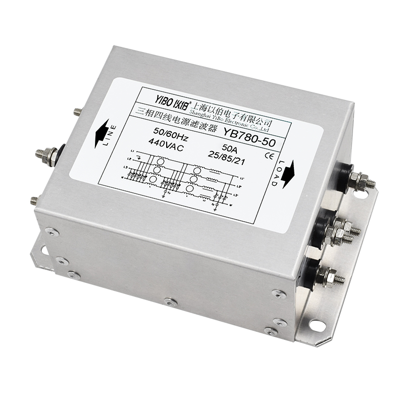 YB780 series three-section high-performance three-phase four-wire power supply filter